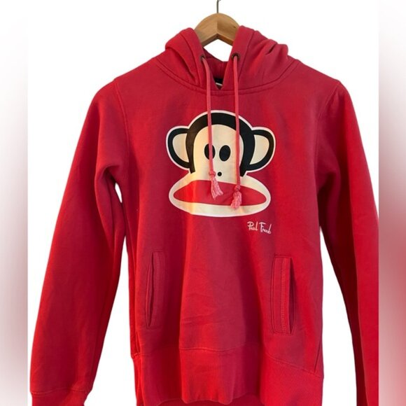 Paul Frank Pink Monkey Hoodie pullover size small - Picture 2 of 6